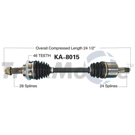 Surtrack Axle Cv Axle Shaft, Ka-8015 KA-8015